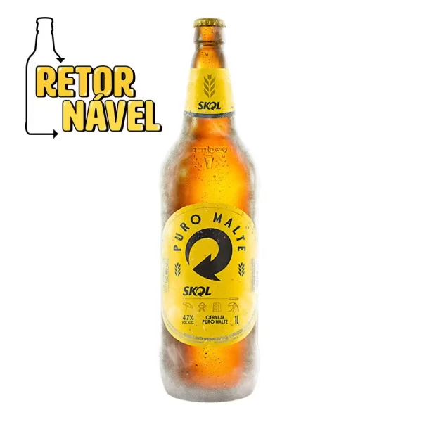 Cerveja Skol Puro Malte GRF - 1L RV