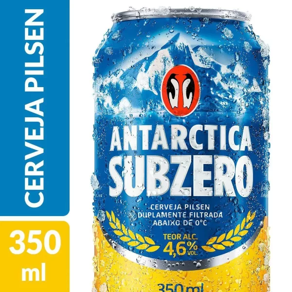 Cerveja Antarctica Subzero Lata - 350ml