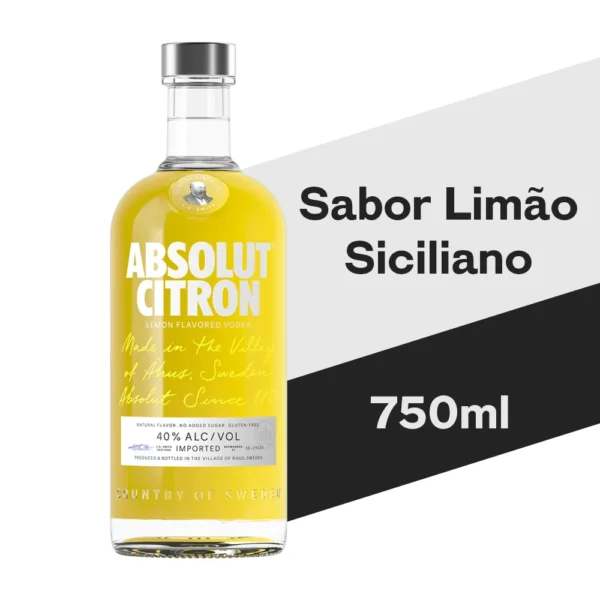 Vodka Absolut Citron GRF - 750ml