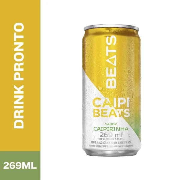 Cerveja Skol Beats Caipi Lata - 269ml