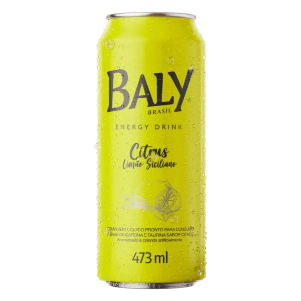 Energetico Baly Citrus Limão Siciliano Lata - 473ml