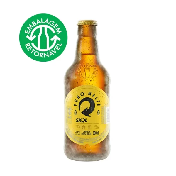 Cerveja Skol Puro Malte GRF - 300ml RV